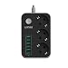 Produktbild fDEtprintse 3 Steckdosen 6 USB Ports USB Elektronische Steckdosenleiste Smart Home Socket Überspannungsschutz Schnellladung Home Extension Patch Board EU