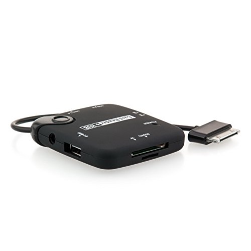 Saxonia – 7 in 1 OTG Adapter + Kartenleser Connection-Kit für 30 Pin Samsung Galaxy Tablets | Universal Multimedia Hub - 4