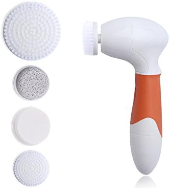 Facial Cleansing Brush ,xhforever Portable 4-in-1 Electric Waterproof Face Facial &amp; Body Cleansing Brush Scrubber Multifunction Body Skin Care SPA Massager Exfoliator for Acne, Blackheads and Dead Skin Removal