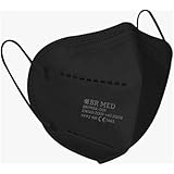 Br Med 25 Mascherine FFP2 NERE Certificate CE 1463, confezionate singolarmente mascherina ffp2, Regular
