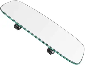 CarFrill Anti Glare Rear View Mirror for Car, Clip on Wide Angle Rearview Mirror Eliminate Blind Spots Convex Frameless