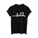 Produktbild Ears Frauen Sweatshirt Mädchen Tunika Plus Size Print Tees Shirt Kurzarm Shirt Bluse Tops Baseball T-Stück Mode Yoga Oberteil Sommer T-Shirt Weste Lässige Tops Geschäft Schulterfreie Tops