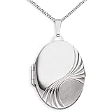 medaillon silber oval groß Hochwertige Qualität - Größe: Höhe: ca. 33,9 mm - Breite: ca. 24,3 mm