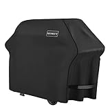Homitt Housses pour Barbecue, 600D Oxford Bâche Barbecue, Ultra-Résistant Housse Protection Barbecue Anti-UV/Anti-l'eau/Anti-Vent pour Weber, Alice, Campingaz, Plancha - 147 * 61 * 122cm (58-inch)