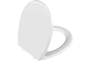 VitrA S20 Round 109-003-909 Universal Klozet Kapağı, Yavaş Kapanır, Kolay Çıkabilir, Beyaz