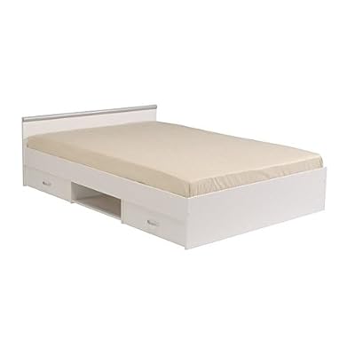 Aucune ZODIAC Lit adulte 140x190 cm - Blanc