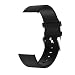 Produktbild MuSheng Armband für Samsung Galaxy Watch 46MM, Weich Leder Leicht Slim Uhrenband Sport Fitness Band Wrist Strap, Handgelenkgröße 140-210mm (Schwarz)