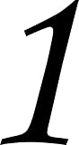 Selbstklebende Hausnummer - 1 - schwarz, 10 cm hoch - Kleben statt Bohren, Aufkleber für den Aussenbereich, Ziffer, Zahlen