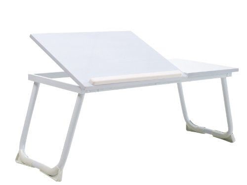 GreenForest Laptop Tisch Computertisch Schreibtisch 65.0CM*30.0CM*29.0CM Weiß+Beige - 3