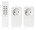 Produktbild Trust Smart Home AC2 - 200R Kit 2 Steckdosen integrierten mit Empfänger/Funk Dimmer + Fernbedienung - Weiß