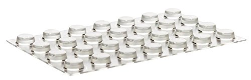 Home Xpert 28 Stück Schutzpuffer CLEAR konisch, Anschlagpuffer, Möbelpuffer, Anschlagdämpfer, transparent, selbstklebend, Ø 10 mm, Höhe: 4,0 mm