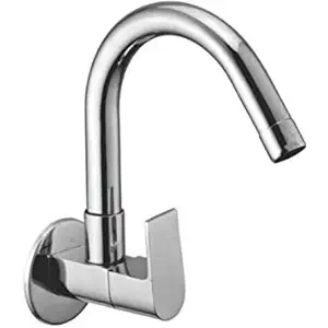 3gdecor|| Kitchen Sink tap ||Sink Cock||Brass Chromed || 360 Degree moveable || with cp Flange||