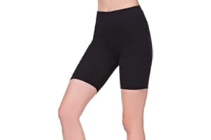 KIKFIT Girls Black Cotton Shorts Stretchy Hot Pants Cycling Gym PE Dance Running Age 5-14 Years