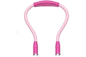 TOPNMA Rechargeable Neck Book Light - 2 LED Reading Lights Books in Bed. 3 Colors, 9 Brightness Levels, Up to 80 Hrs Lasting, Hands Free for Bookworms, Crafts & Runner Repairing, Knitting, Camping