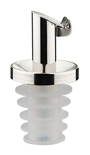 Westmark Öl-Ausgießer mit Kläppchen Rücklauf, Silikonkorken