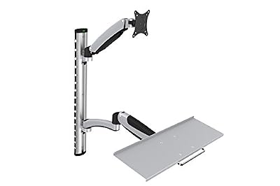 Digitus 90354 Universel Charge Clavier QWERTY pour LCD/LED Monitor 69 cm (27 "), 8 kg, VESA 100 x 100 Noir/Argent