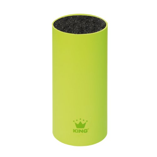 King BL1022 Messerblock soft touch, Kunststoff, grün, 22,5 x 12 x 11 cm