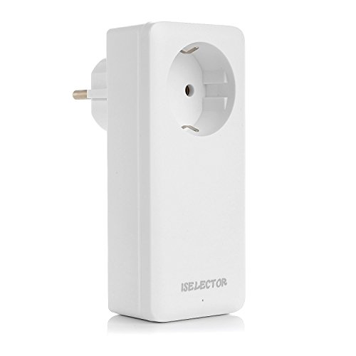 ISELECTOR USB Ladegerät Steckdose mit USB Zwischenstecker mit USB und Steckdose weiß - 2