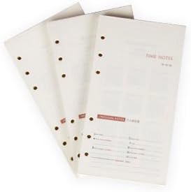 ZARR Refills 6 Hole A5 Lined White Paper 100 Sheets 200 Pages (A5(14.5x21cm) Lined paper)
