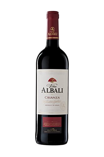 Viña Albali Crianza Tinto D.O. Valdepeñas Vino - Paquete de 6 x 750 ml - Total: 4500 ml