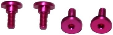 Aluminum with hexagonal hole servo mounting screws pink 44010