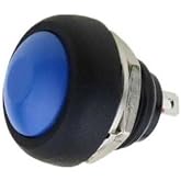 SANEC IC-184 Buton 12mm PBS33B - Mavi