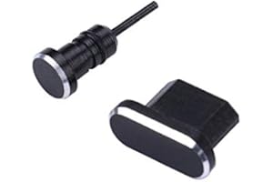 SUPERCASE24 Aluminium Staubschutz Stöpsel Kappen Set für Samsung Galaxy Xcover 5 Handy für USB und Kopfhöreranschluss