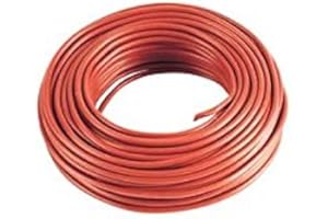 OHM-EASY 5 m Cable souple rouge 4 mm2 multibrin pour cablage des systèmes énergétiques