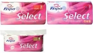 FRIPA 1030807 Toilet Paper 3-Ply 8RL White TAE