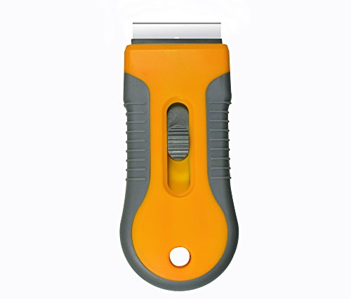 MUZIYU Premium Kochfeldschaber - hochwerter Schaber, Glasschaber, Ceranfeldschaber - ergonomischer Griff + 5 Ersatzklingen