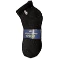Polo Ralph Lauren 6 Pack Cushioned Ankle Socks Black, 9-11, Black, 7.5-10.5 UK