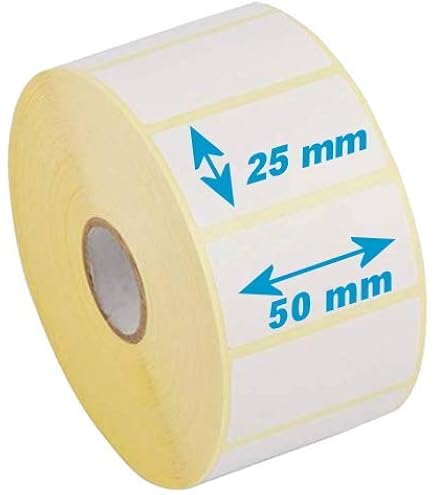 MERRIMEN Rotolo Di Etichette Bianche Vuote Da 300 Pezzi, 89 X 36 Mm, Etichette Autoadesive Per Indirizzi Su Un Rotolo, Adesivi Per Spedizioni Postali, Multiuso Per Etichettare Buste, Pacchi, Scatole E - Foto 5