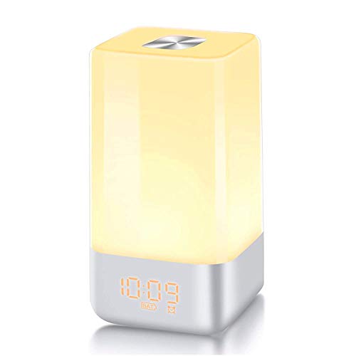 Preisvergleich Produktbild Wecker mit Sonnenaufgang und Wecker, Nachtlicht, Wecker, mit Sonnenaufgang, Wecklicht, für Schlafzimmer, ideal für Kinder und Erwachsene