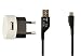 Produktbild Original Nokia / Microsoft Ladegerät AC-16E für Nokia Lumia 920 Travelcharger Schwarz / Weiß + original Nokia / Microsoft Datenkabel Ladekabel in schwarz