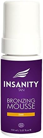 Insanity Tan Bronzing Fake/Self Tan Mousse DARK