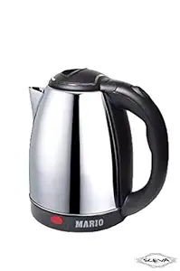 SCEVA Metal 1.5 Litres Electric Kettle with Concealed Element and Detachable Power Base (Silver)