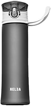 Sports Water Bottle, Leak Proof BPA Free Tritan Sports Water Bottles 500ml High Quality Flip Top Lid, Eco Friendly Cycle Drinks Bottle for Running, Gym, Outdoors and Camping (Black)