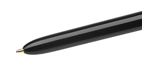 BIC Kugelschreiber-Ständer (mit Druckkugelschreiber 4 Colours Counter Pen, inklusive 4 blauer Minen) schwarz - 5