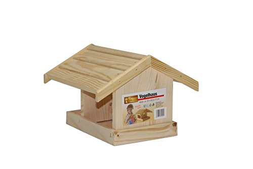 Vogelhaus Holz klein zum selber bemalen Futterhaus Häuschen - 3