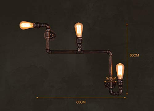 Preisvergleich Produktbild Unbekannt PIN Loft Retro Wandleuchte Industrieller Stil Beleuchtung Europäische und Amerikanische Bar Restaurant Café Wandleuchte