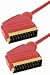 Produktbild Scartkabel Scartstecker auf Scartstecker, 1,0 m, transparent-rot
