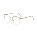 Produktbild Forepin Brille für Damen Herren reg; Nerdbrille Retro Unisex Klare Linse Gläser Dekobrille Klassisches Brillengestell Glasses Frame