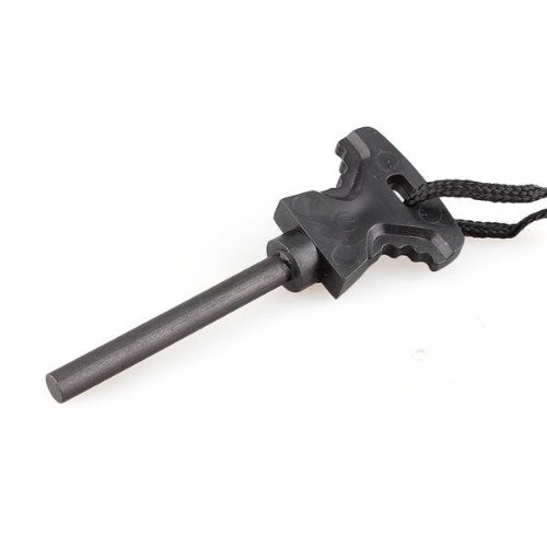 TOMOUNT Outdoor Magnesium Feuerstarter Anzünder Zündstahl Feuerstahl mit Eisenkratzer - 5