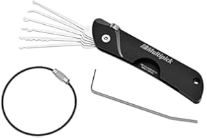 Jackknife Pocket Lock Pick Set | Multipick Black | Finest Locksmith Tools Made in Germany