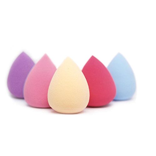 Ularma 5PCS Pro Beauty Flawless Water Droplets Sponge Makeup Foundation Puff