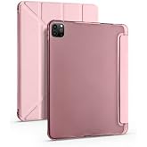 Aksesuarcim Apple iPad Pro 11 2020 (2.Nesil) ile Uyumlu Kılıf Silikon Yumuşak Kalem B&ouml;lmeli Esnek 4 Farklı Stand Olabilen Tab