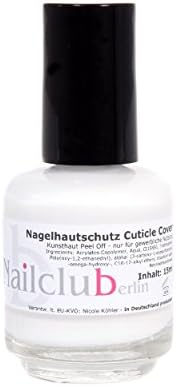Nail Cuticle Skin Protector Cover White with Brush Peel Off Latex Artificial Skin 15&nbsp;ml