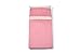 Baby Boum Cotty Pink 100% Patchwork Flat Sheet for Cot Beds (Pinks and Creams, 120 X 180cm)