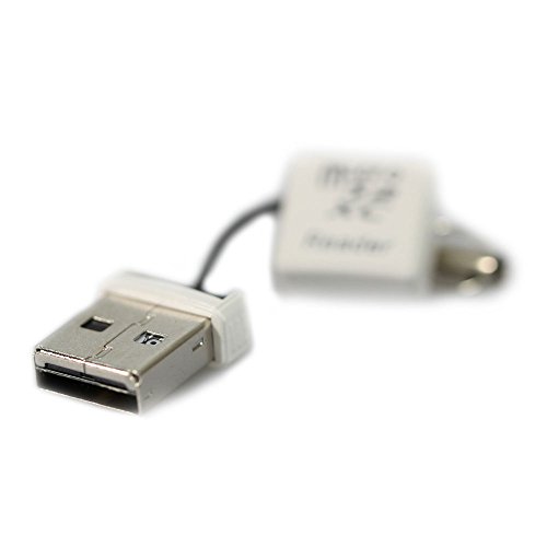COM-FOUR® USB Stick Mini Adapter microSD TF Kartenleser Karte Card Reader Writer (weiß) (1 Stück – weiß) - 4