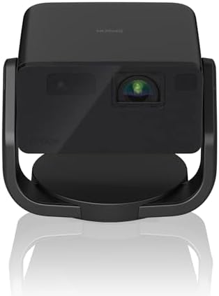 Epson EF-22B | Mini videoproiettore laser portatile Full HD | Google TV | Altoparlante Bluetooth da 5W | Tecnologia 3LCD | 1.000 lumen | Display 150 pollici | Uso interno/esterno | Nero metallizzato